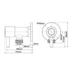 Round Chrome Water Stop Valves (One Pair)