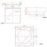 115x115mm Chrome Tile Insert Drain