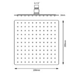 200mm Chrome Shower Head