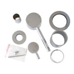 LUCID PIN Series Chrome Diverter Mixer Trim Kit With Separate Cover Plate (match CLPD)