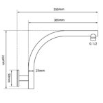 Chrome Wall Shower Arm