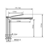 RUSHY - Black Basin Mixer