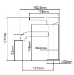 LUCID PIN - Chrome Basin Mixer
