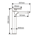 VOG - Black Basin Mixer
