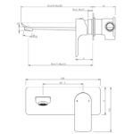 VOG Series Light Brushed Brass Spout Mixer Trim Kit Only (match CLPS)