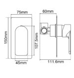 VOG Series Light Brushed Brass Wall Mixer Trim Kit (match CLPM)