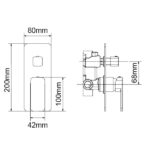 IVANO Series Brushed Nickel Wall Mixer with Diverter Trim Kit(match CLPD)