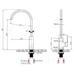IVANO - Black Standard Kitchen Mixer