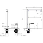 CADDENCE - Brushed Nickel Basin Mixer