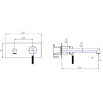 CADDENCE - Brushed Brass Spout Mixer