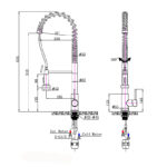 Chrome Pull Out Kitchen Mixer