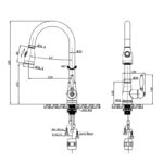 Black Pull Out Kitchen Mixer