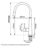 Black Pull Out Kitchen Mixer