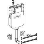 GEBERIT Sigma8 Front Flush Mechanical in Wall Concealed Cistern 4.5/3L