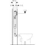 GEBERIT Sigma8 Front Flush Mechanical in Wall Concealed Cistern 4.5/3L