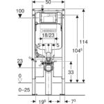 GEBERIT Sigma8 Duofix In-wall Mechanical Cistern 4.5L/3L