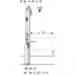 GEBERIT Sigma8 Duofix In-wall Mechanical Cistern 4.5L/3L