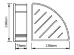 IVANO - Chrome Stainless Steel Shelf