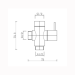 Chrome Bidet Diverter