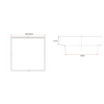 100*100*21mm Brushed Gold Ezy Flow Guard Floor Waste Insert