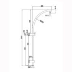 Chrome Shower Rail