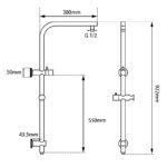 10" Brushed Copper Shower Station