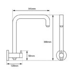 Chrome Shower Rail