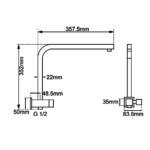Chrome Shower Rail