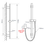 Black Shower Rail