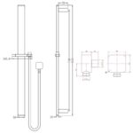 Chrome Shower Rail