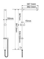 Chrome Shower Rail