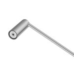 600mm Brushed Nickel Single Towel Rail