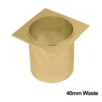 Lauxes Matte Yellow Gold Pop Waste(40mm)