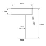 Brushed Brass Brass Toilet Bidet