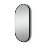 500x1000mm Matte Black Framed LED Dressing Mirror