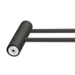 600mm Gunmetal Double Towel Rail