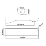 IVANO Series 180mm Chrome Bathtub/Basin Wall Spout