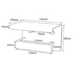 IVANO Series Gun Metal Grey Toilet Paper Holder
