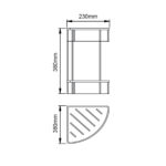 IVANO - Black Stainless Steel Shelf