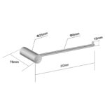 Brushed Nickel Hand Towel