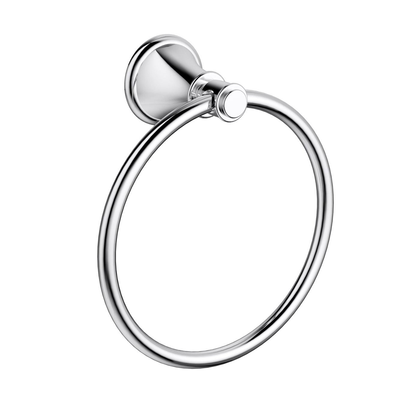 66503+chrome-opt74 Clasico Towel Ring - Image 1