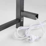 Brushed Gunmetal Heated Towel Rack 6 Bars
