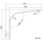 Brushed Nickel Wall Shower Arm