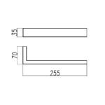 Cavallo Chrome Square Towel Ring 255mm