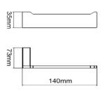 IVANO - Brushed Brass Toilet Paper Holder