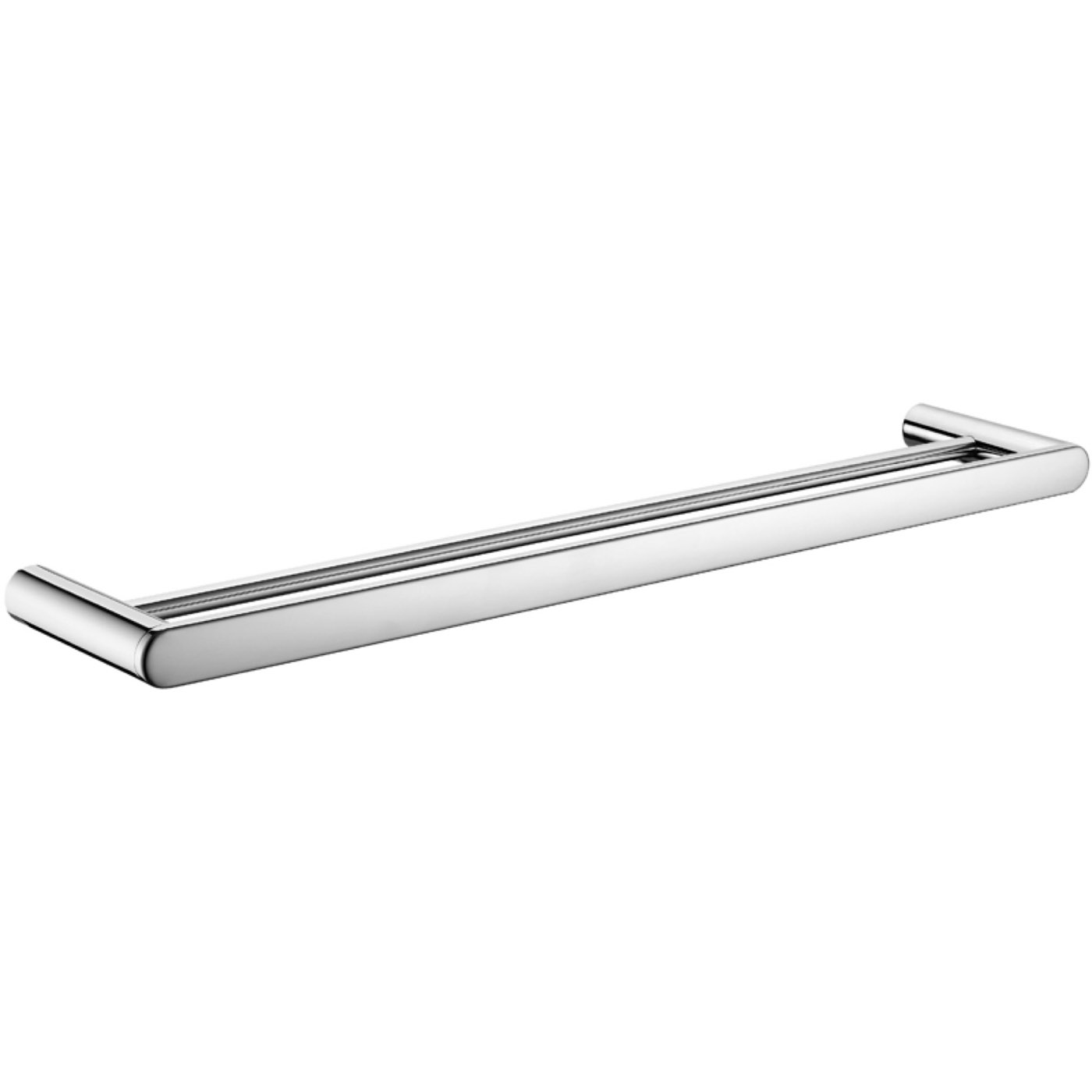 7302-610_810+chrome-opt51 Dove Towel Rail Double 810mm - Image 1