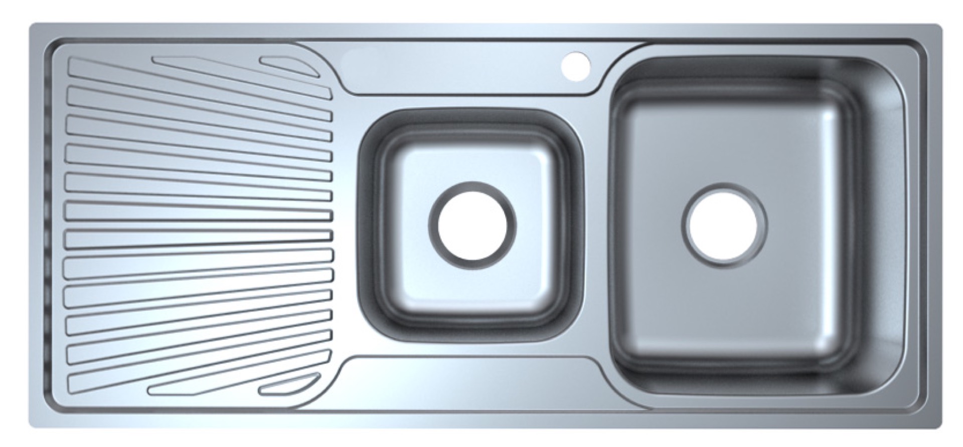 7a3d92efb3e1d2167d1f8d69c02a10f4-opt33 Otus 1 & 1/2 Bowl Single Drainer Sink - Image 1