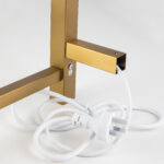 Brushed Brass Heated Towel Rack 6 Bars