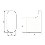 VOG - Brushed Brass Robe Hook