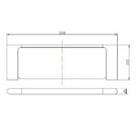 VOG - Gunmetal Glass Shelf